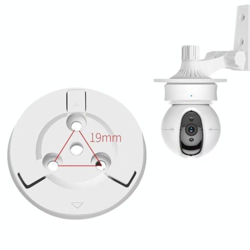 Staffa di montaggio con base rotonda da 54 mm per telecamere di sicurezza EZVIZ (bianca)