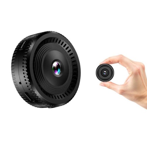 Mini obiettivo grandangolare fisheye portatile multifunzione per monitoraggio (nero)