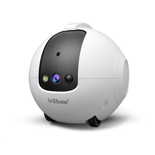 SriHome DH013 Telecamera robot intelligente per animali domestici da 4 MP, tipo di spina: spina AU (bianca)