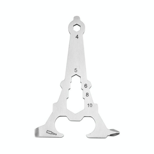 Chiave inglese da esterno a forma di torre, apribottiglie, utensile multiuso in acciaio inossidabile