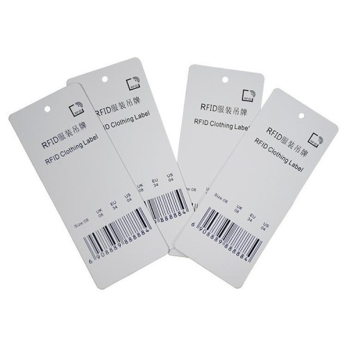 Etichette elettroniche in carta rivestita con etichette RFID per abbigliamento con chip NXP U8