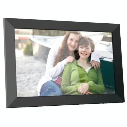 Cornice digitale touch WiFi da 10,1 pollici con trasferimento di foto orizzontale/verticale e display intelligente (nero)