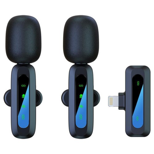 Microfono wireless lavalier J3 2 in 1 con riduzione del rumore, modello: spina a 8 pin