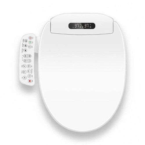 Sedile WC intelligente con controllo del bracciolo, riscaldamento istantaneo, asciugatrice ad aria calda, ugello autopulente, luce notturna a LED, specifiche: spina USA di tipo lungo