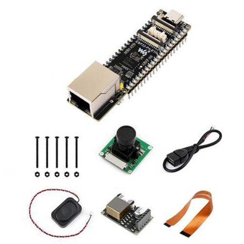 Scheda di sviluppo ad alte prestazioni WAVESHARE ESP32-P4-POE-ETH-KIT-A con porta Ethernet RJ45 da 100 Mbps