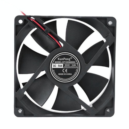 KunPeng DC12025SL12cm Ventola di raffreddamento per congelatore con cuscinetto impregnato d'olio, specifiche: 24 V