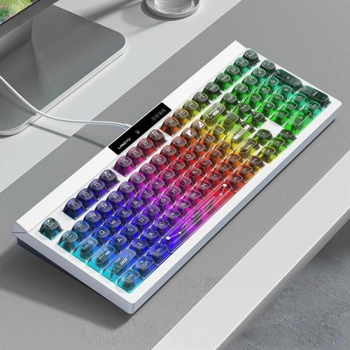 Tastiera da gioco meccanica LANGTU L102 cablata da 1,5 m con luce RGB (Ink Brilliance)