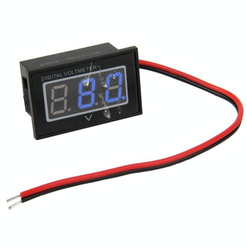 V40D Display a luci rosse a 2 fili Mini misuratore di tensione digitale IPX4 impermeabile, tensione di misura: DC 15-120V