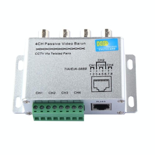 HD204A HD-CVI / TVI / AHD CCTV 4CH Video Balun passivo
