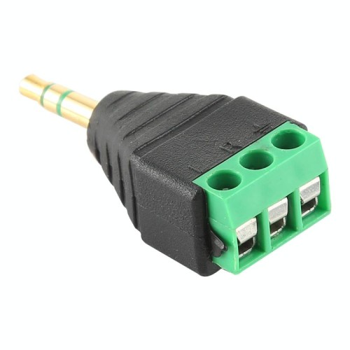 Connettore audio stereo con morsettiera a 3 poli a 3 poli da 3,5 mm