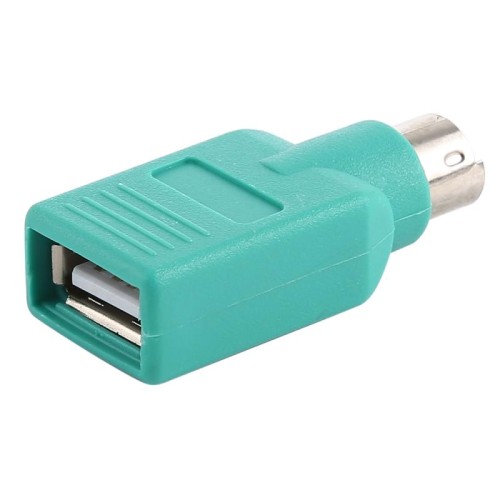 Adattatore maschio da USB A Jack a mini DIN6 (da USB a PS / 2) (verde)