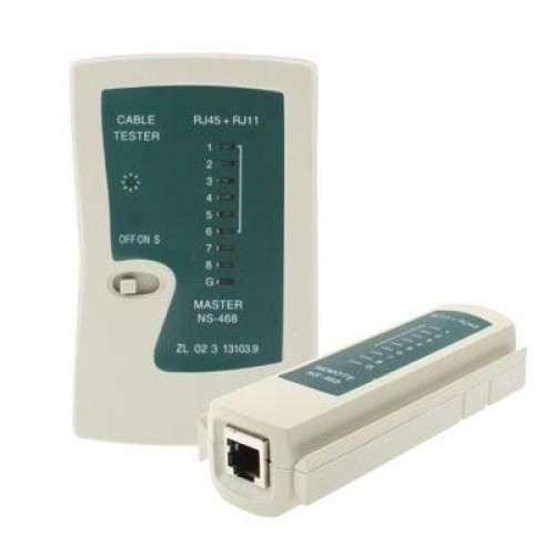 Tester per cavi di rete Rj45 Rj11 Rj12 Cat5 UTP LAN Networking Tool (bianco)
