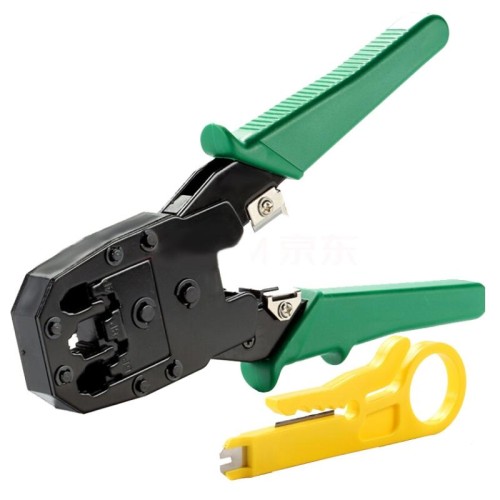 Multi Tool RJ45 RJ12 RJ11 Wire Cable Crimper Crimp PC Network Utensili manuali (verde)