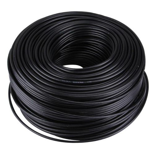 Cavo coassiale RF (75-5), lunghezza: 180 m (nero)