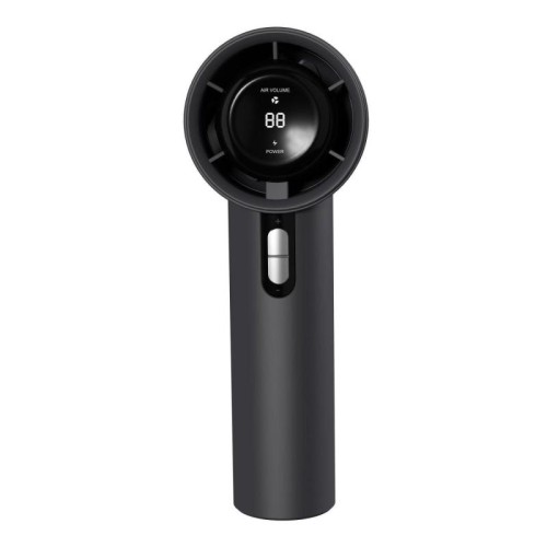 Ventilatore portatile ad alta velocità con 100 marce, mini ventilatore senza pale, display digitale, batteria: 1800 mAh (bianco)