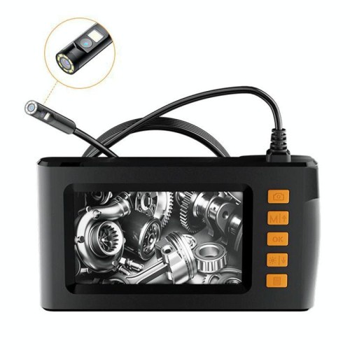 Endoscopio HD P210 da 4,3 pollici con schermo, modello: doppia lente da 8 mm / 10 m