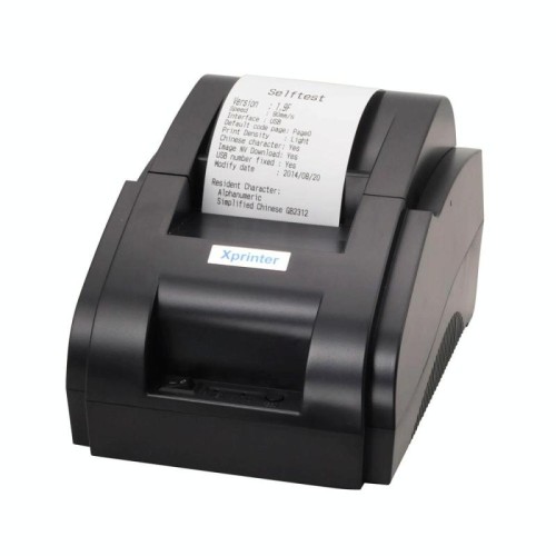 Stampante termica per ricevute Xprinter XP58IIH da 58 mm, interfaccia: USB (spina USA)