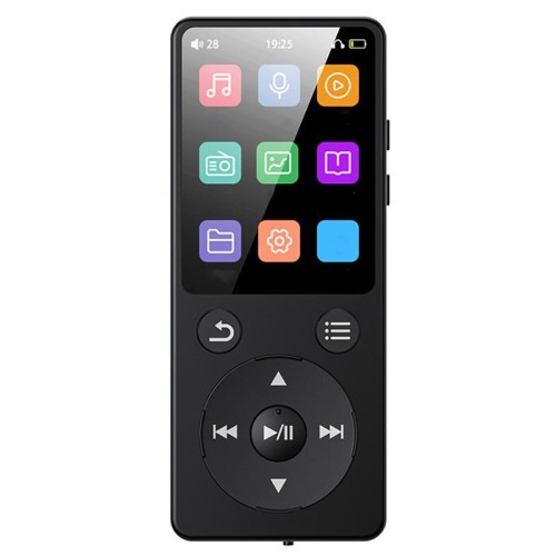 Lettore MP3 musicale, ascolta musica, registra la voce, leggi e-book, radio portatile Bluetooth, capacità di memoria: 64 GB (nero)