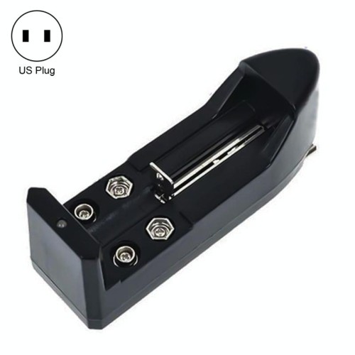 Caricabatteria CA universale per batteria 16340/10440/14500/18650 da 9 V (spina USA)