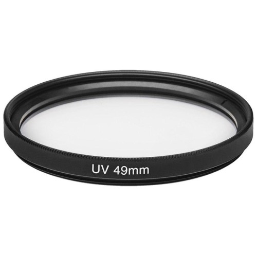 Filtro UV per fotocamera SLR da 49 mm (nero)