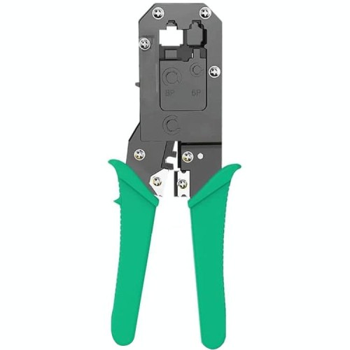 8P8C Utensile pinza piegatrice di rete per manici (verde)