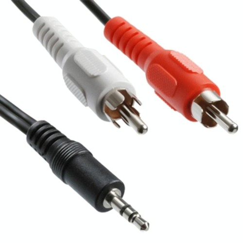Cavo audio maschio da jack 3,5 mm stereo di buona qualità a RCA, lunghezza: 5 m