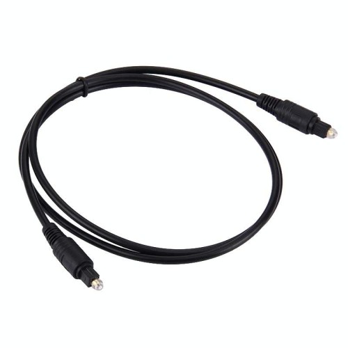 Cavo Toslink in fibra ottica per audio digitale, lunghezza cavo: 1 m, diametro esterno: 4,0 mm (placcato in oro)