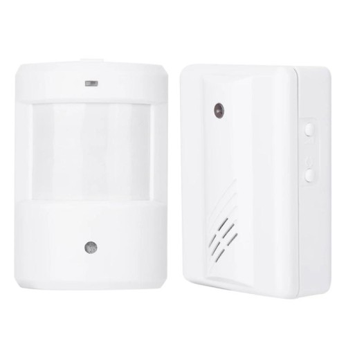 F622-108 Electro Guard Guard Sistema di rilevamento remoto IR / Campanello senza fili (bianco)