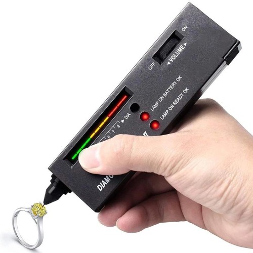 Selettore Diamond LL con indicatore LED, batteria DC 9V (nero)