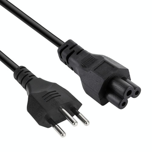 Cavo di alimentazione CA per notebook a 3 poli stile Brasile, lunghezza: 1,5 m (OD5,5)