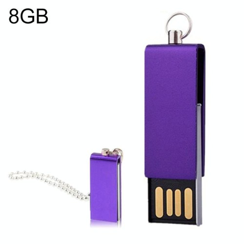 Mini disco flash USB ruotabile (8 GB), viola