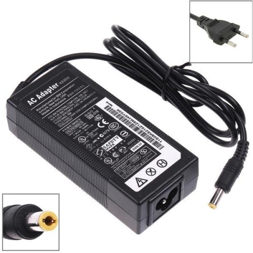 US Plug Adapter AC 19V 3.42A 65W per notebook Lenovo, punte di uscita: 5,5 x 2,5 mm