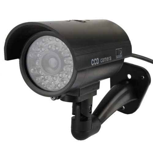 Camera dummy dall'aspetto realistico con luce a led lampeggiante