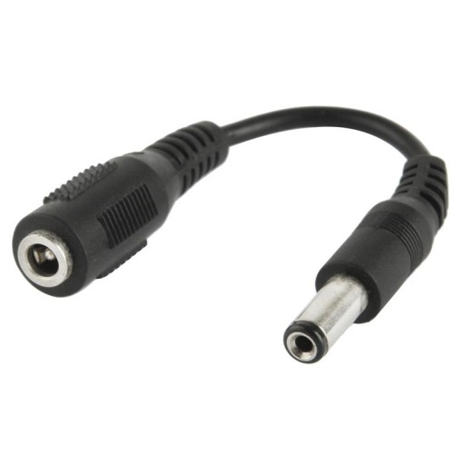Adattatore per spina CC da 5,5 x 2,5 mm maschio a 3,5 mm femmina, lunghezza: 12 cm