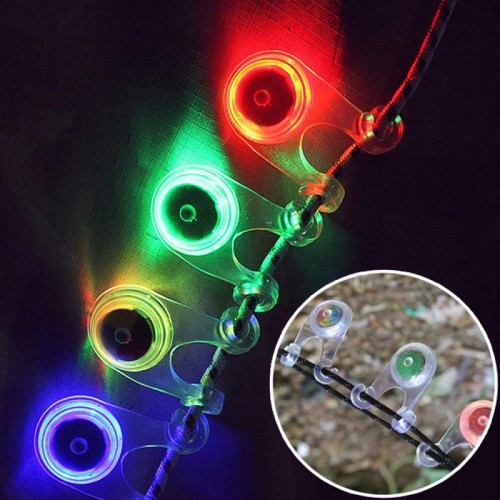 10 PCS Tenda da campeggio per esterni Luce LED a 3 modalità resistente all'acqua portatile, luce pendente, consegna a colori casuali