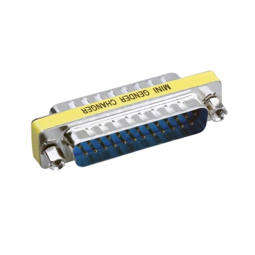 Mini adattatore per cambio di genere DB25 da 25 pin maschio a maschio