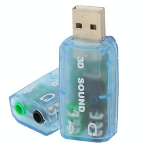 Adattatore per scheda audio esterna USB DSP 5.1 Canale mono (blu)