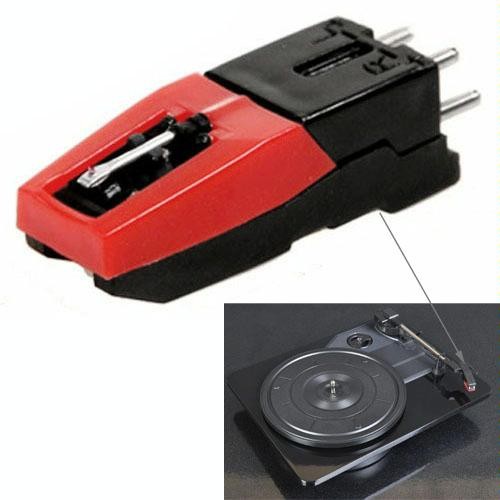 Ago stilo stereo per giradischi USB LP in vinile (nero)
