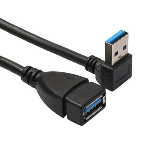 Cavo adattatore USB 3.0 con angolo verso il basso a 90 gradi Cavo adattatore da maschio a femmina, lunghezza: 15 cm