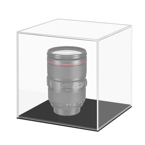 Scatola da appoggio per vetrina in plexiglass con coperchio per display in acrilico trasparente da 10x10x10 cm