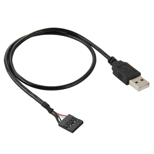 Cavo adattatore femmina da scheda madre a 5 pin a USB 2.0 maschio, lunghezza: 50 cm