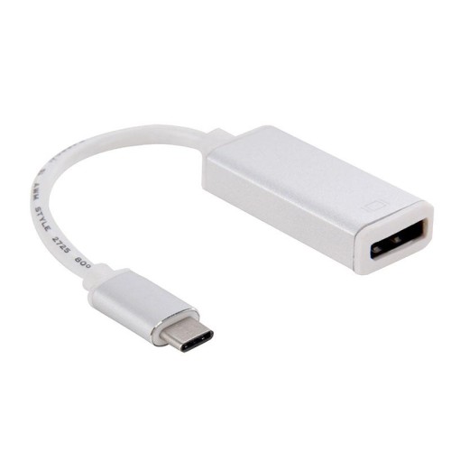 Cavo adattatore da USB-C / Type-C 3.1 a display da 10 cm, per MacBook 12 pollici, Chromebook Pixel 2015, Nokia N1 Tablet PC (argento)