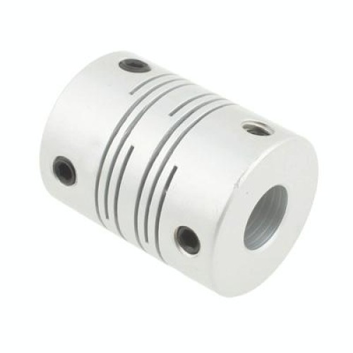 Accoppiatore di accoppiamento flessibile con motore passo-passo CNC (6,35x8 mm) (argento)