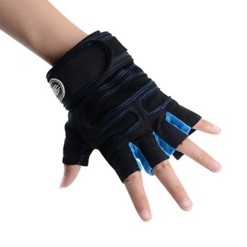 Guanti da palestra Guanti da sollevamento pesi per esercizi sportivi pesanti Guanti da fitness per allenamento di body building, taglia: XL (nero)