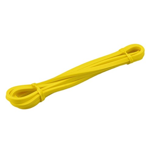 Fascia di resistenza in lattice per allenamento della forza, anello di resistenza per trazioni, anello assistito per yoga, fascia elastica, specifiche: 2080x4,5x6,4 mm, giallo