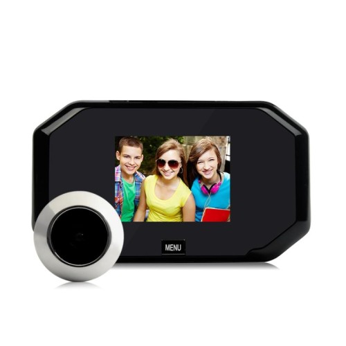 Danmini YB-30BH Telecamera di sicurezza con schermo da 3 pollici 1.0MP per scattare foto, spioncino per porta, supporto TF Card (nero)