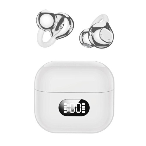 X62 150 Lingue Auricolari con Traduzione AI Auricolari Bluetooth Intelligenti con Display Digitale Clip-On (Nero)