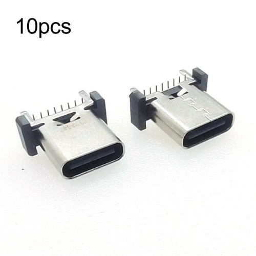 10 pezzi 16 pin USB tipo C femmina verticale SMT connettore presa porta di ricarica altezza 10,0 mm