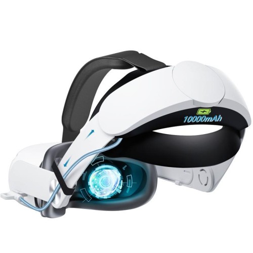 Batteria da 10000 mAh per Meta Quest 2 Q8 con fascia di ricambio regolabile, accessori per videogiochi VR