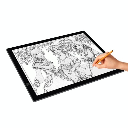 A3 Size 8W 5V LED Dimming continuo ultrasottile per schede di copia acrilica per blocco da disegno per schizzi anime, con cavo USB